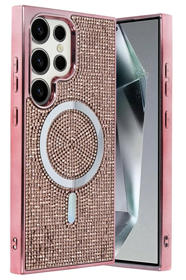 Samsung Galaxy S25 Ultra Helen Magsafe Kapak - Pembe - Dropx6093-1589
