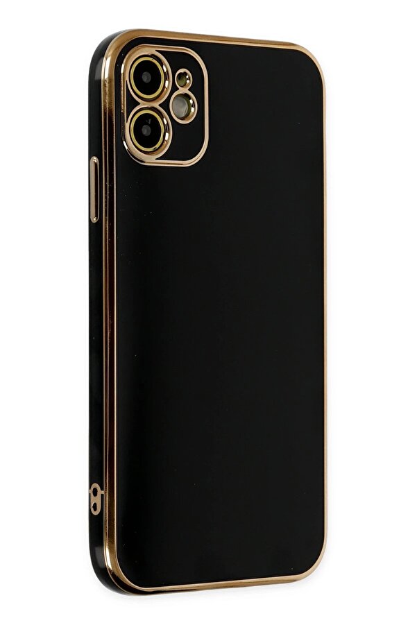 CepteToptan iPhone 12 Kılıf Volet Silikon - Siyah - DROPX5086-7162