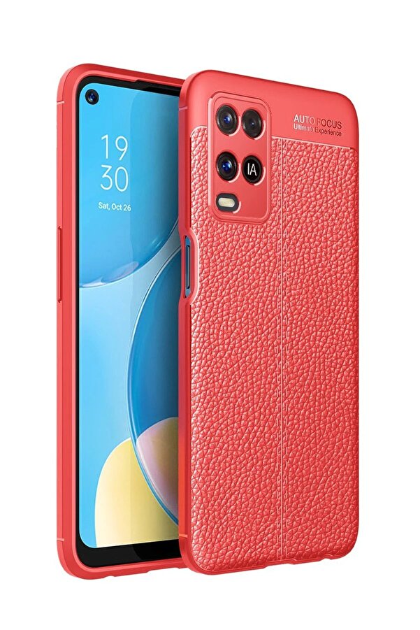 Oppo A54 4G Kılıf Auto Focus Kapak - Kırmızı - Dropx3116-1949