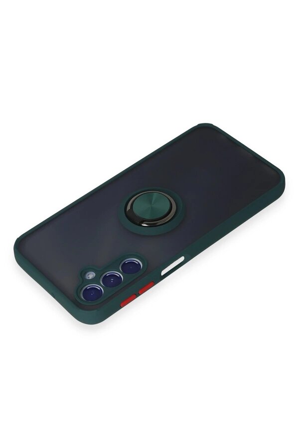 Samsung Galaxy M34 5G Kılıf Montreal Yüzüklü Si̇li̇kon Kapak - Yeşi̇l - Dropx9547-2455