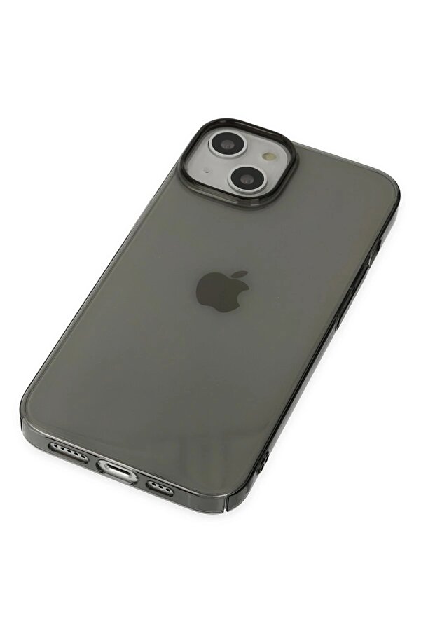 İphone 14 Plus Kılıf Pc Sert Şeffaf Kapak - Si̇yah - Dropx8425-7710