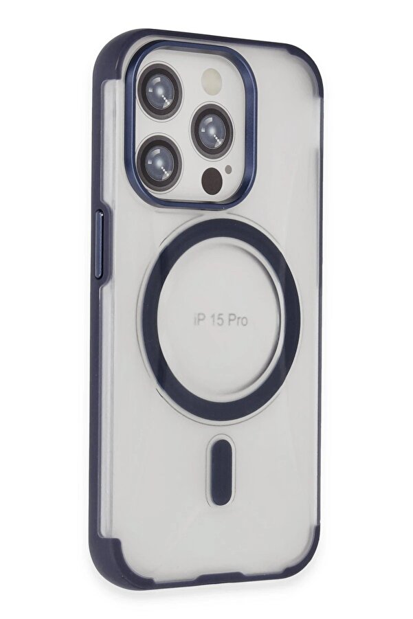 İphone 15 Pro Hi̇lton Magsafe Kapak - Laci̇vert - Dropx6370-7977