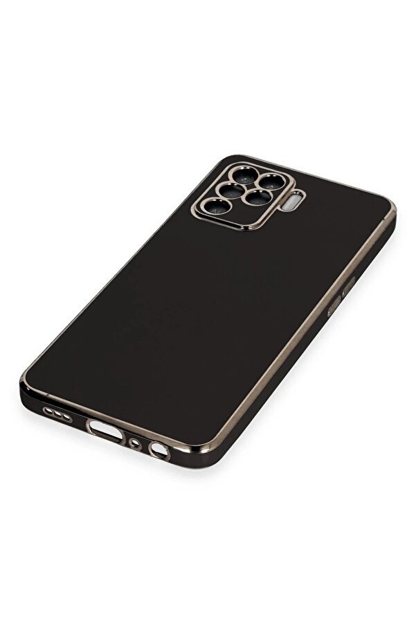Oppo Reno 5 Li̇te Kılıf Volet Si̇li̇kon - Si̇yah - Dropx7684-7084