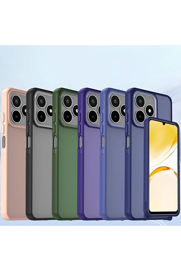 Realme C53 Kılıf Elegant Kapak - Deri̇n Mor - Dropx9367-7378