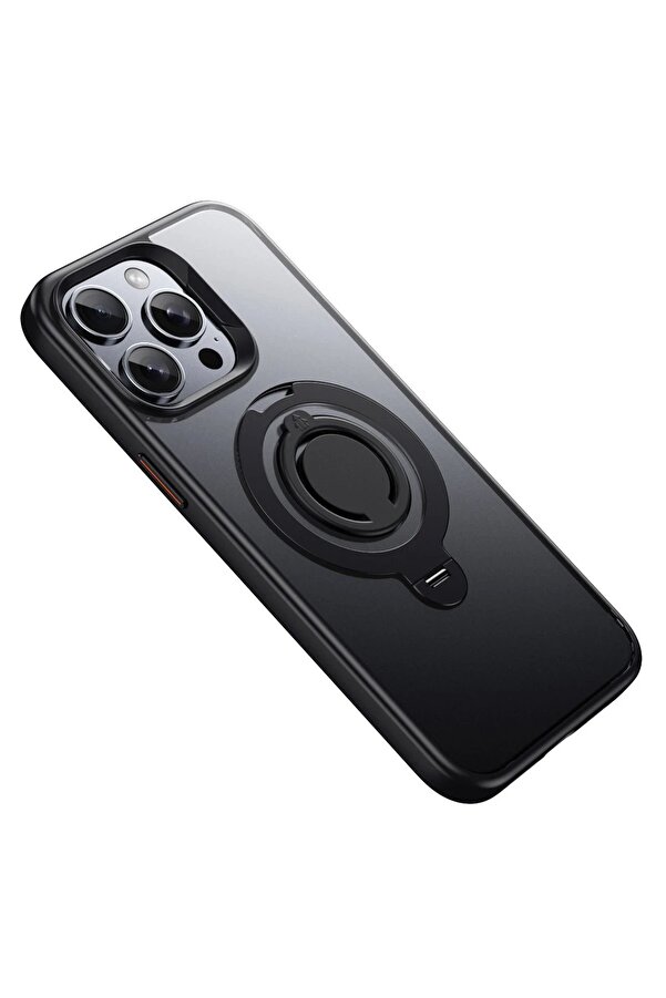 İphone 15 Pro Max Avatar 360 Dönen Magsafe Kapak - Si̇yah - Dropx5035-4035