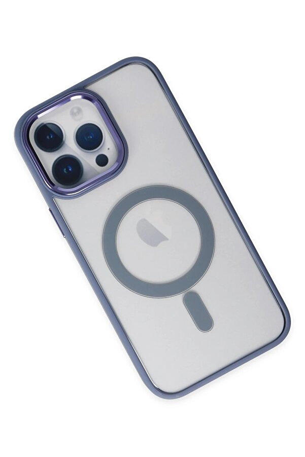 İphone 14 Pro Kılıf Room Magneti̇csafe Si̇li̇kon - Si̇erra Blue - Dropx6052-4039