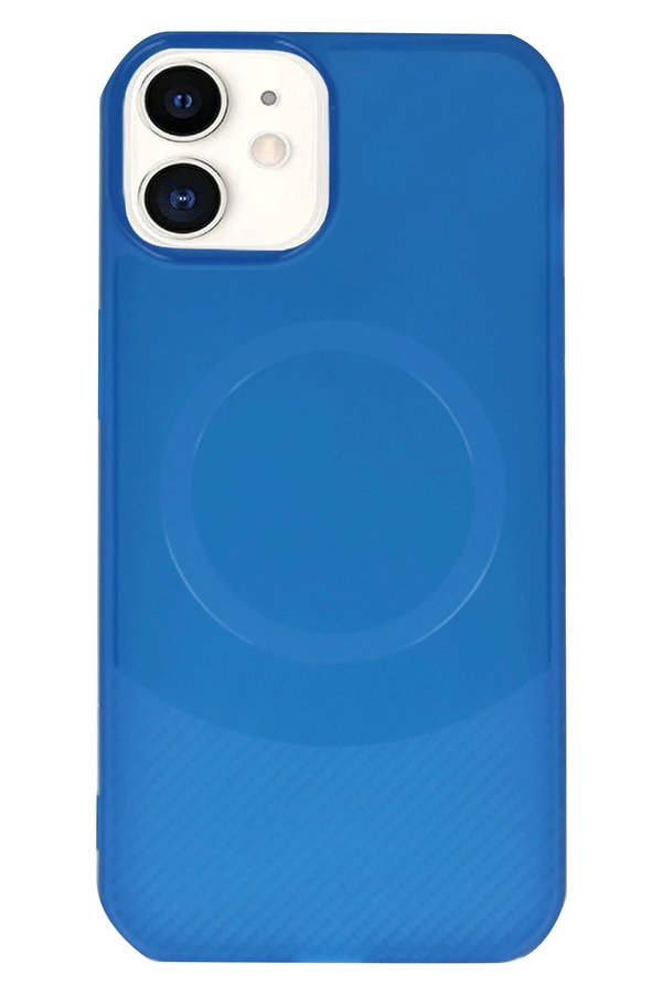 İphone 11 Kılıf Maya Karbon Kapak - Laci̇vert - Dropx3136-6540