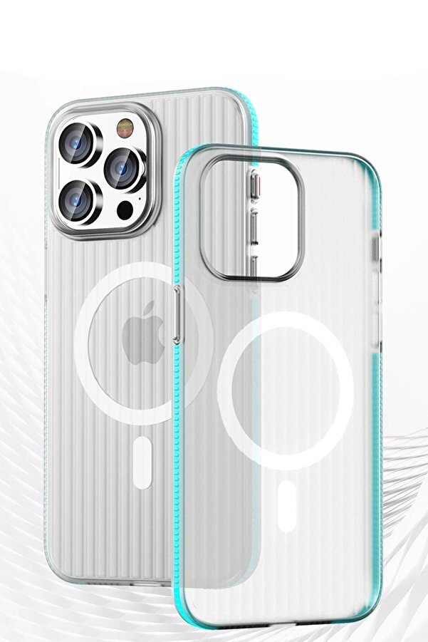 İphone 16 Pro Max Li̇ne Magsafe Kapak - Si̇yah - Neo2795-9795
