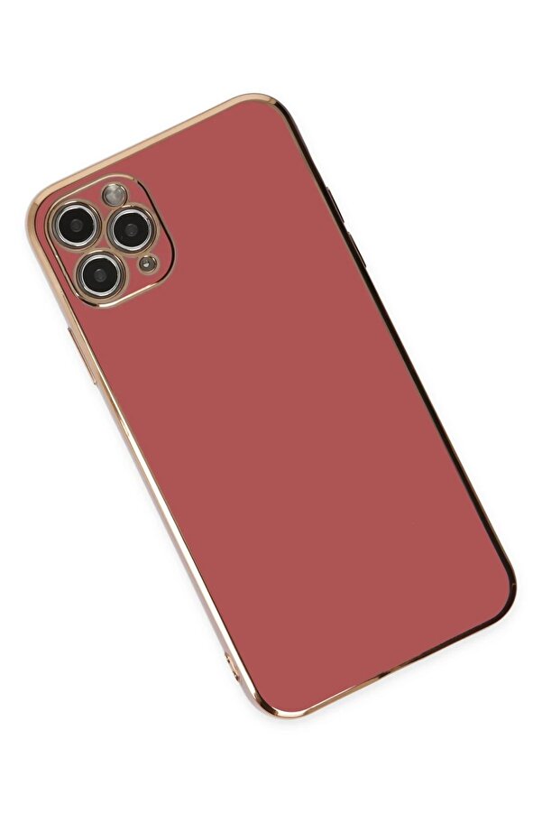 İphone 11 Pro Max Kılıf Volet Si̇li̇kon - Kırmızı - Dropx4519-9506