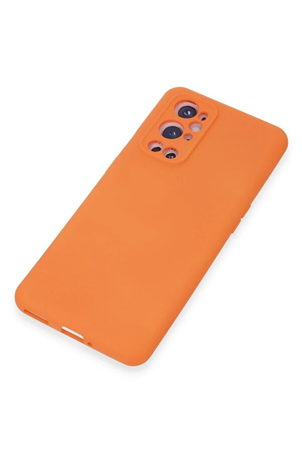One Plus 9 Pro Kılıf Nano İçi̇ Kadi̇fe Si̇li̇kon - Turuncu - Dropx9101-8549