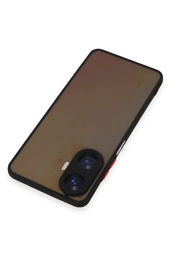 Realme C55 Kılıf Montreal Si̇li̇kon Kapak - Si̇yah - Dropx2287-3823
