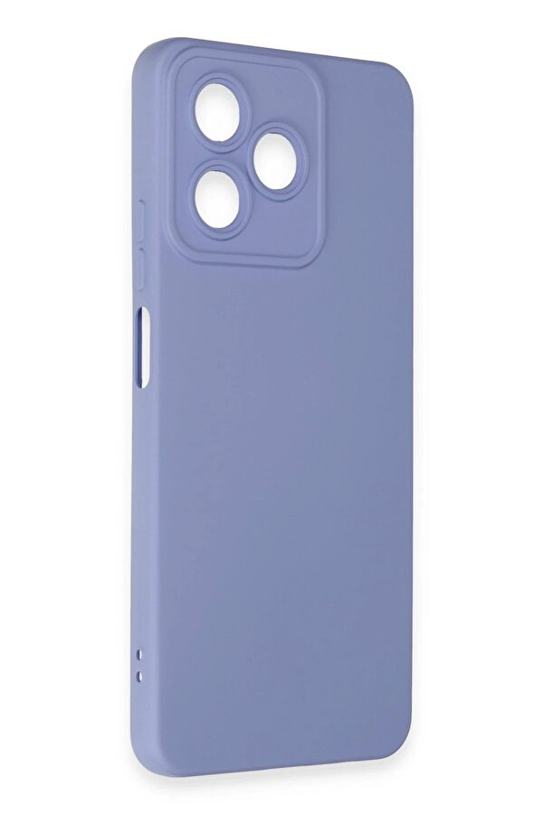 Realme C53 Kılıf Nano İçi̇ Kadi̇fe Si̇li̇kon - Li̇la - Dropx6246-3656