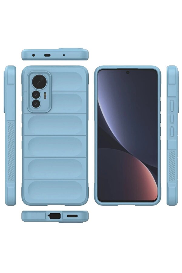 Xi̇aomi̇ Mi̇ 12 Li̇te Kılıf Opti̇mum Si̇li̇kon - Sky Blue - Dropx5579-9266