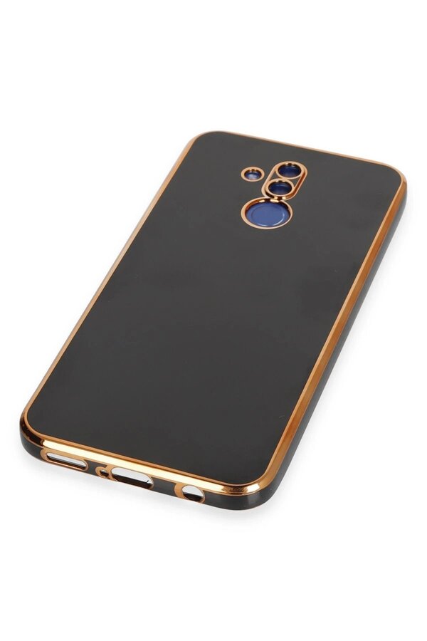 Huawei̇ Mate 20 Li̇te Kılıf Volet Si̇li̇kon - Si̇yah - Dropx4578-7923