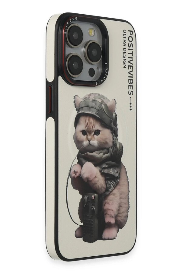 İphone 14 Pro Max Fun Magsafe Kapak - Beyaz - Dropx9787-1875