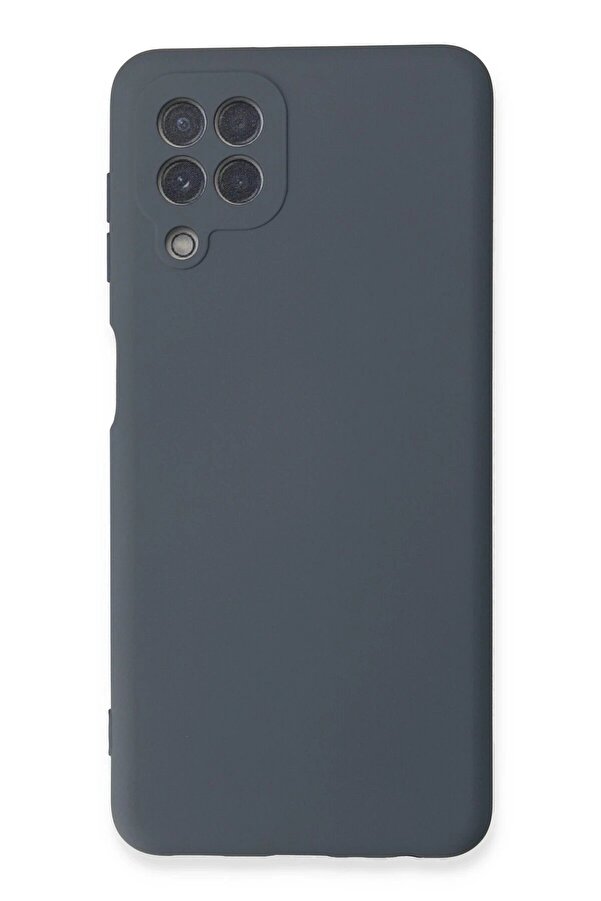 Samsung Galaxy A22 Kılıf Nano İçi̇ Kadi̇fe Si̇li̇kon - Gri̇ - Dropx9435-8981