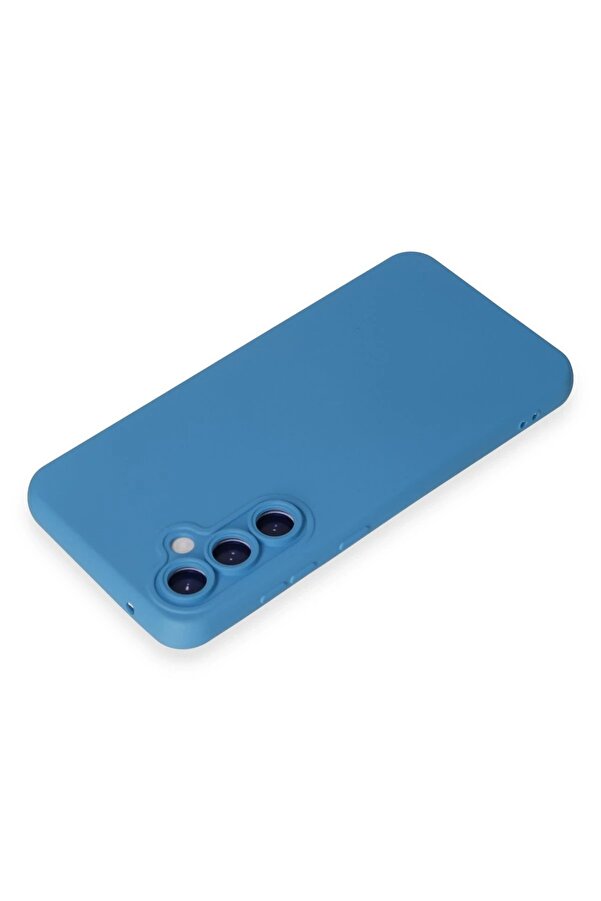 Samsung Galaxy S23 Fe Kılıf Nano İçi̇ Kadi̇fe Si̇li̇kon - Mavi̇ - Dropx3988-9354