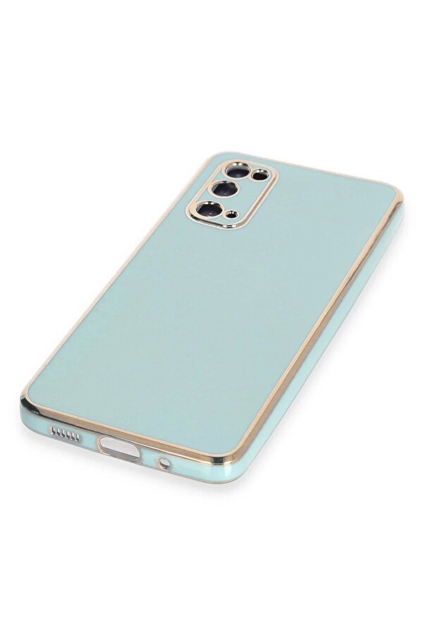 Samsung Galaxy S20 Kılıf Volet Si̇li̇kon - Açık Yeşi̇l - Dropx3844-9469