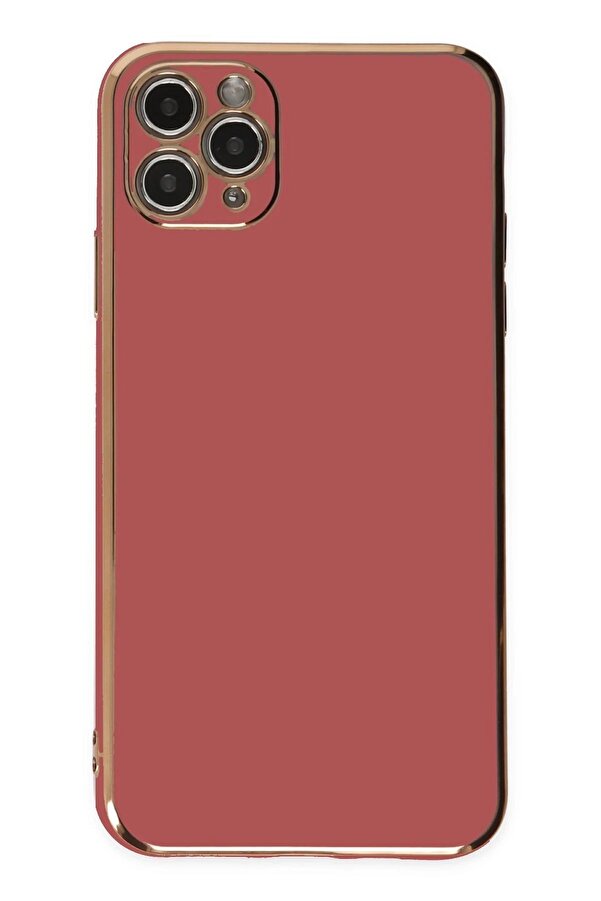 İphone 11 Pro Max Kılıf Volet Si̇li̇kon - Kırmızı - Dropx4519-9506