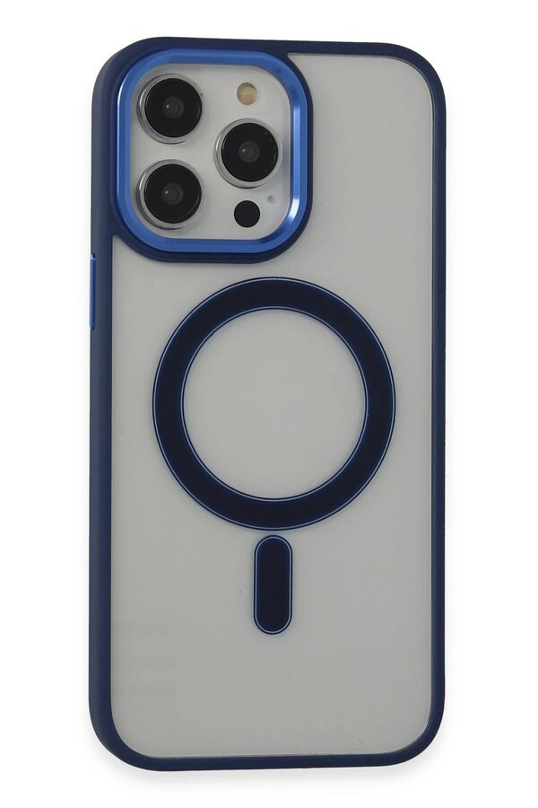 CepteToptan iPhone 15 Pro Max Kılıf Room Magneticsafe Silikon - Lacivert - DROPX6691-7288