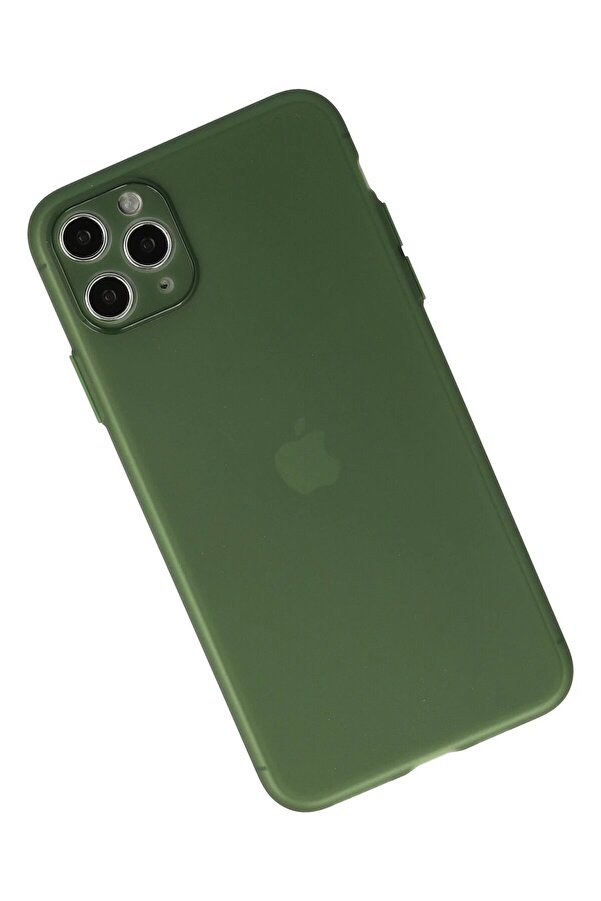 İphone 11 Pro Max Kılıf Si̇li̇kon - Yeşi̇l - Dropx9649-7613