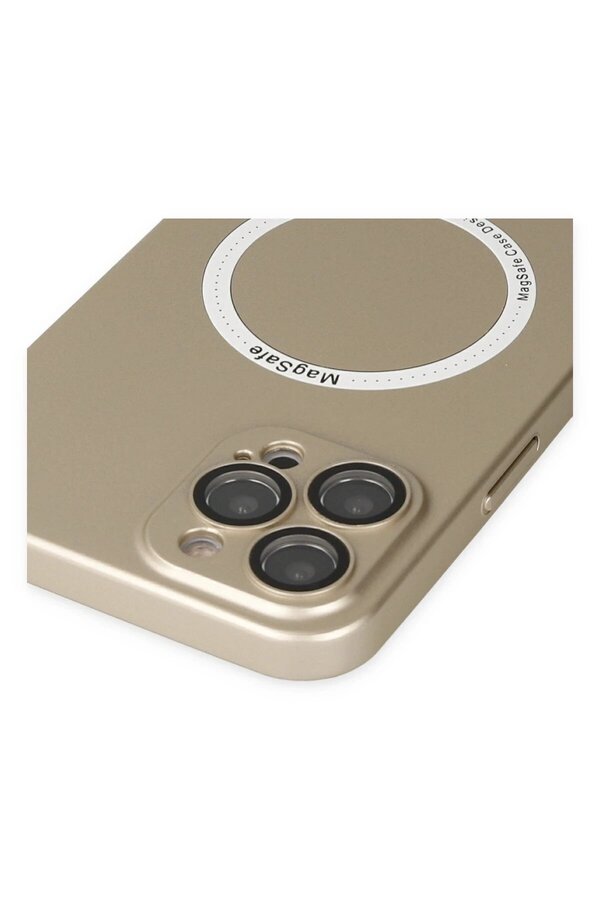 İphone 12 Pro Kılıf Jack Magneti̇csafe Lens Si̇li̇kon - Gold - Dropx6595-3548