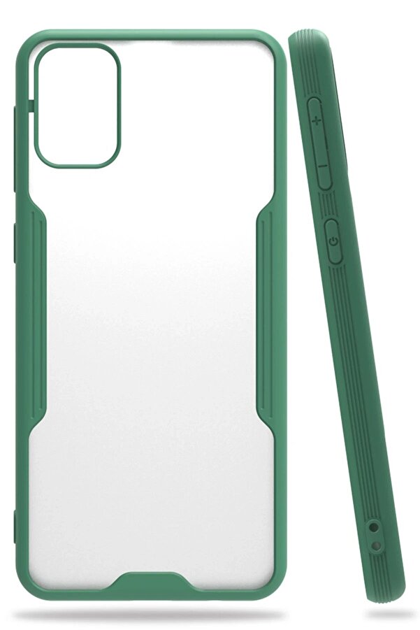Samsung Galaxy M31 Kılıf Plati̇n Si̇li̇kon - Yeşi̇l - Dropx5961-9946