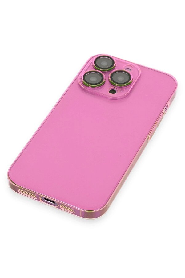 İphone 14 Pro Kılıf Armada Lensli̇ Kapak - Pembe - Dropx2613-1039