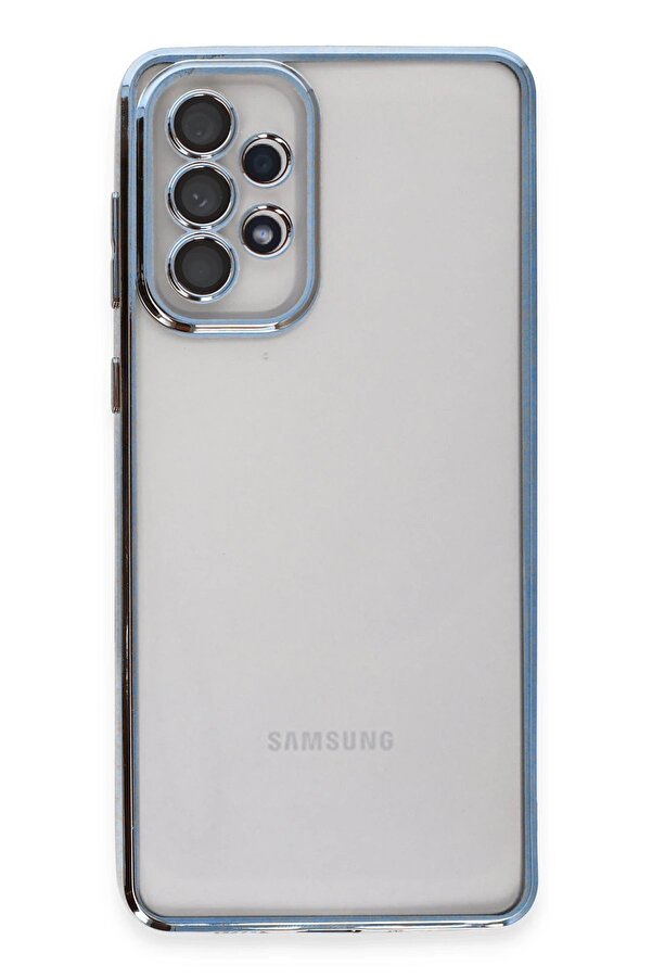 Samsung Galaxy A53 5G Kılıf Lensli̇ Si̇li̇kon - Açık Mavi̇ - Dropx2277-3562