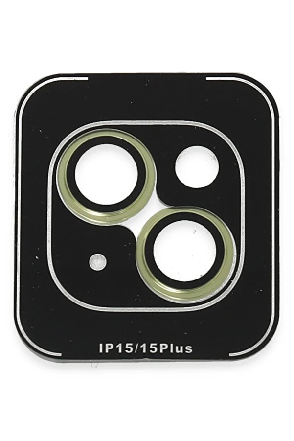 İphone 15 Pvd Metal Kamera Lens - Sarı - Dropx6818-2764