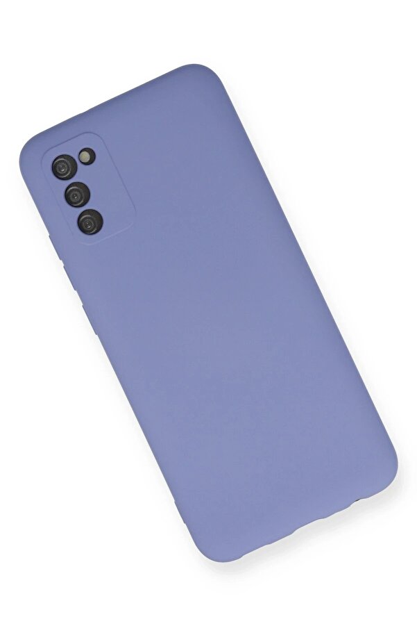 Samsung Galaxy A03S Kılıf Nano İçi̇ Kadi̇fe Si̇li̇kon - Li̇la - Dropx6200-5486