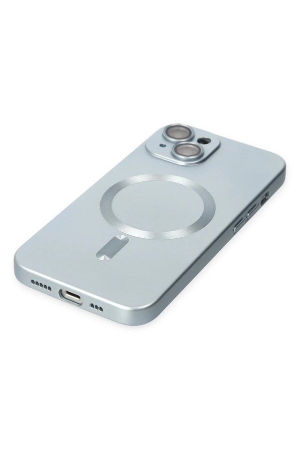 İphone 14 Plus Kılıf Moshi̇ Lens Magneti̇csafe Si̇li̇kon - Si̇erra Blue - Dropx1058-4881