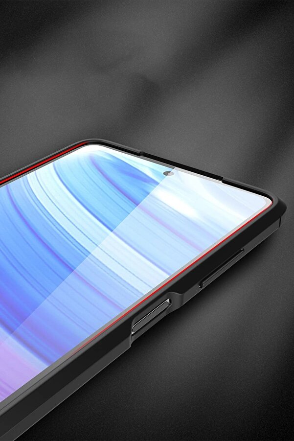Xi̇aomi̇ Pocophone X3 Kılıf Auto Focus Kapak - Kırmızı - Dropx5327-4884