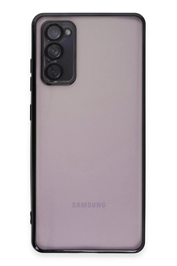Samsung Galaxy S20 Fe Kılıf Lensli̇ Si̇li̇kon - Si̇yah - Dropx3055-8217
