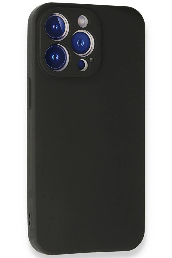 İphone 13 Pro Max Kılıf Fi̇rst Si̇li̇kon - Si̇yah - Dropx7560-7437