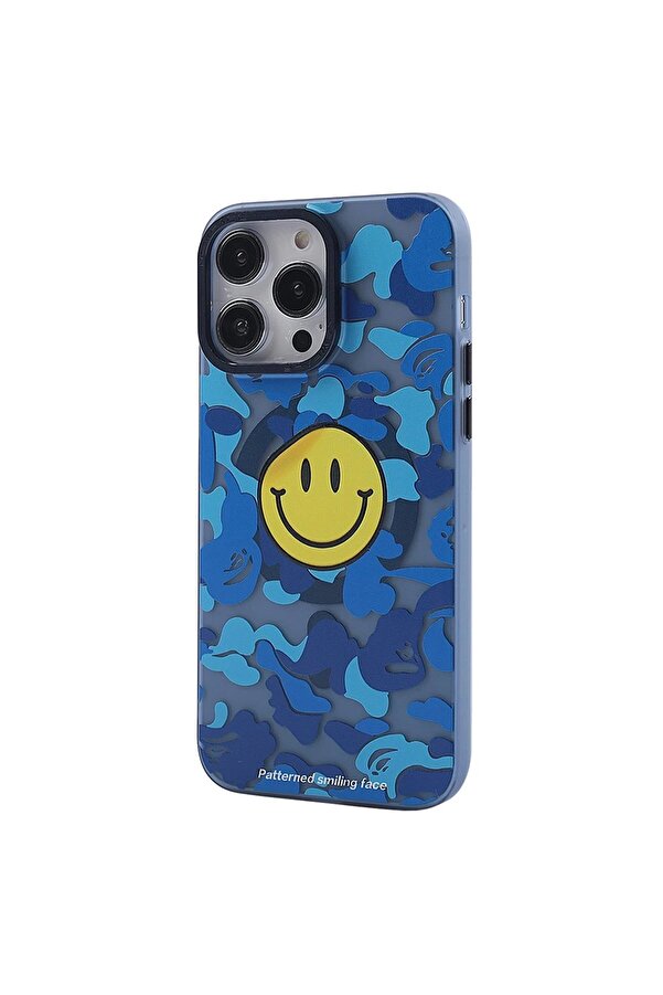 İphone 14 Pro Max Kılıf Apollo Magneti̇csafe Desenli̇ Kapak - Apollo Mavi̇ - 1 - Dropx9639-2759