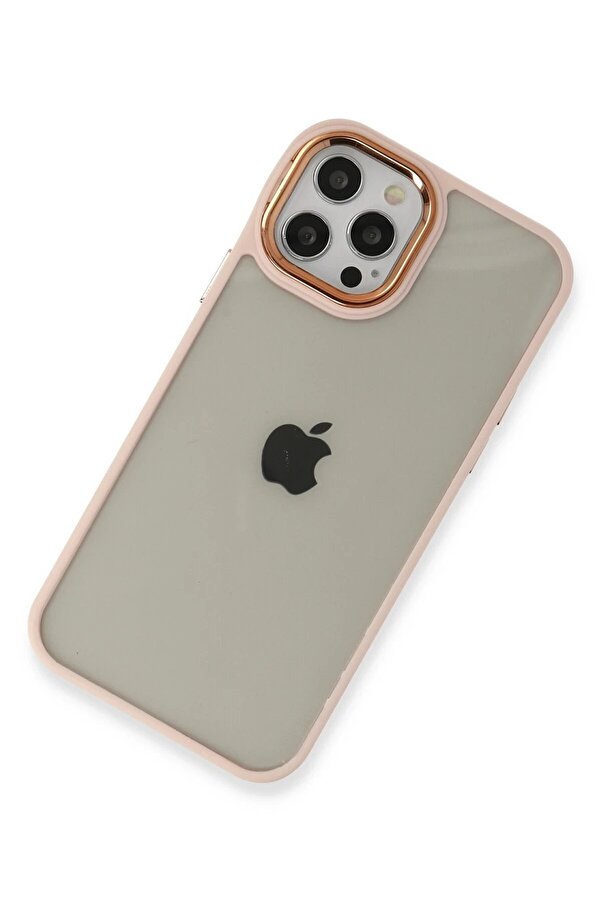 İphone 12 Pro Max Kılıf Dora Kapak - Pudra - Dropx4124-4318