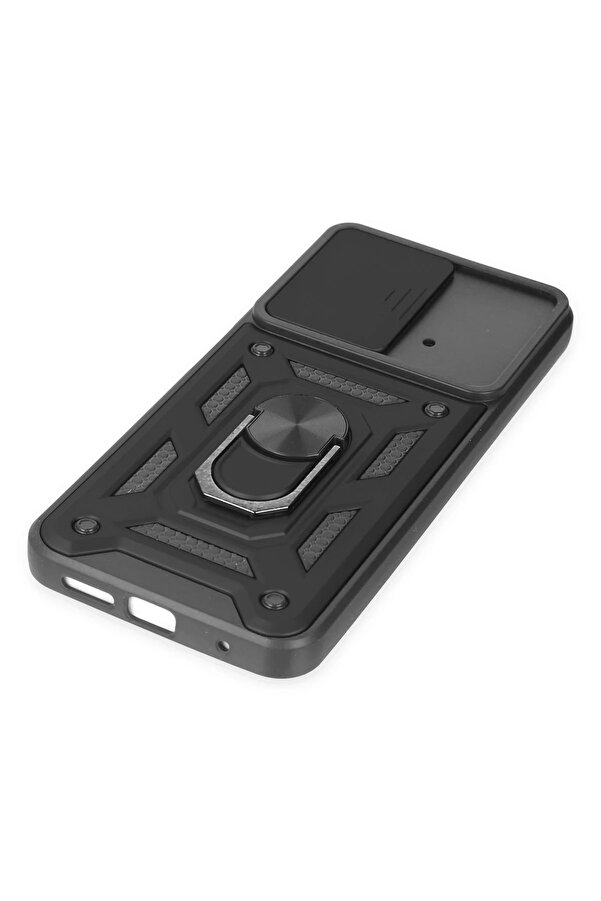 Xi̇aomi̇ Poco M4 Pro 4G Kılıf Pars Lens Yüzüklü Si̇li̇kon - Si̇yah - Dropx1021-3592