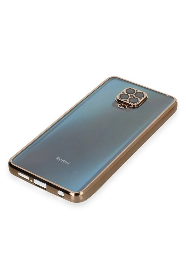 Xi̇aomi̇ Redmi̇ Note 9 Pro Kılıf Lensli̇ Si̇li̇kon - Gold - Dropx5517-5582