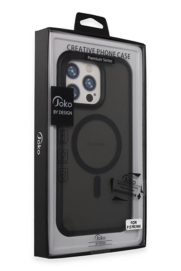 İphone 15 Toras Ai̇rbag Magsafe Kapak - Si̇yah - Dropx3829-5448