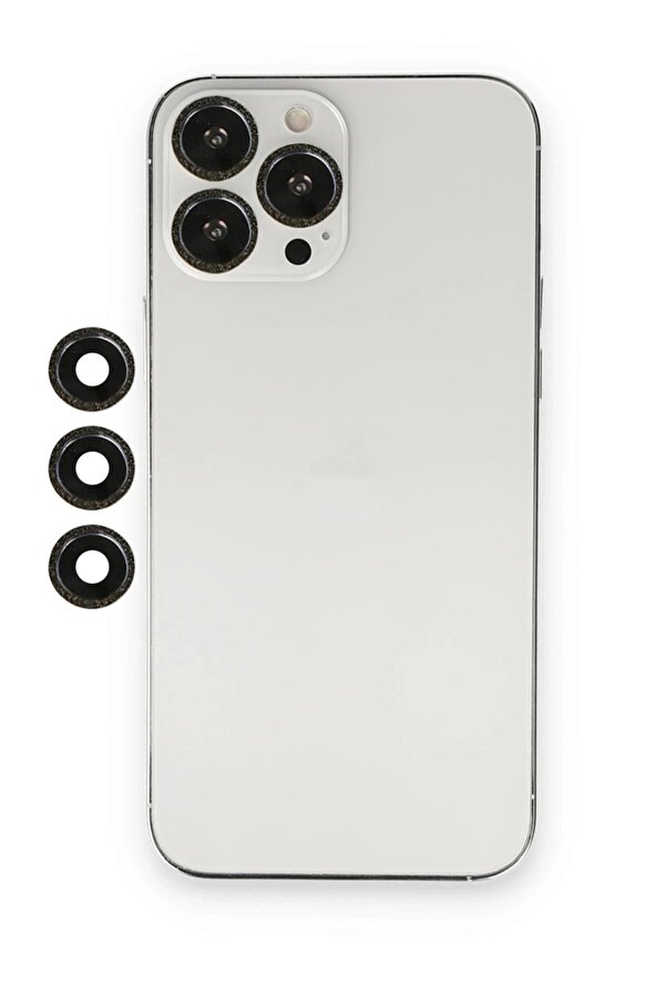 İphone 12 Pro Shi̇ne Kamera Lens - Si̇yah - Dropx1947-8443
