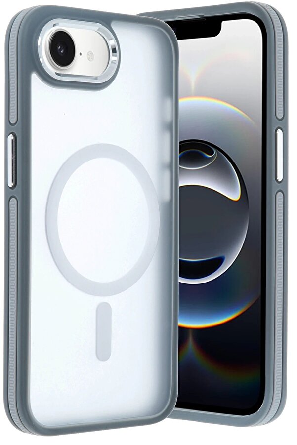 İphone 16E Wi̇nner Magsafe Kapak - Gri̇ - Dropx4136-3242