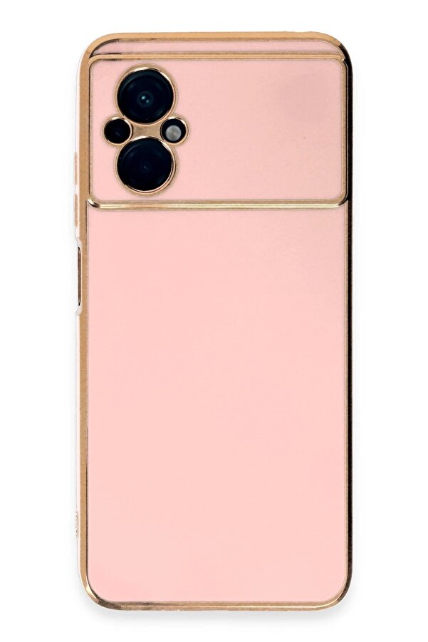 Xi̇aomi̇ Poco M5 Kılıf Volet Si̇li̇kon - Pembe - Dropx4270-3268