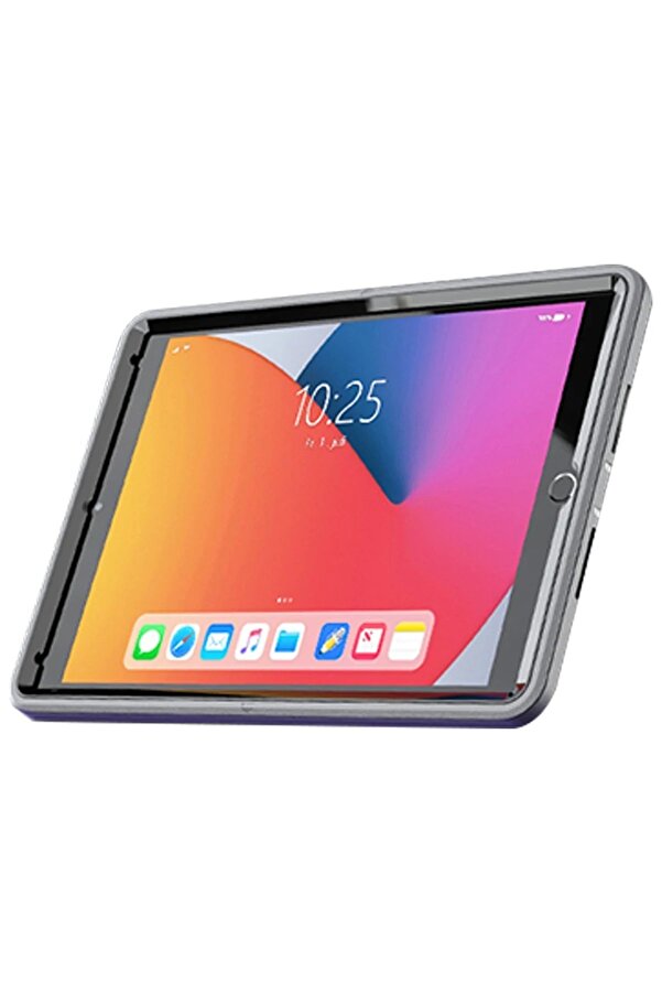 İpad 10.2 (7.Nesi̇l) Kılıf Hand Strap Tablet Kılıfı - Gri̇ - Dropx1859-3900