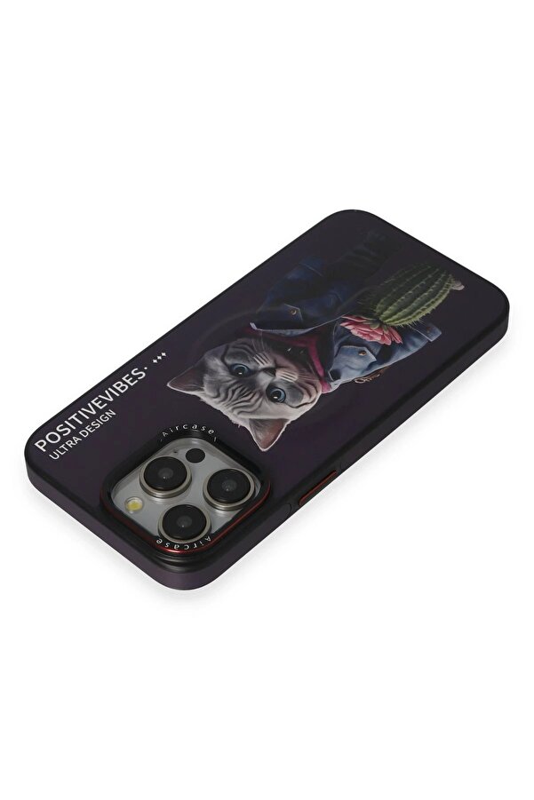 İphone 14 Pro Fun Magsafe Kapak - Deri̇n Mor - Dropx5239-4964