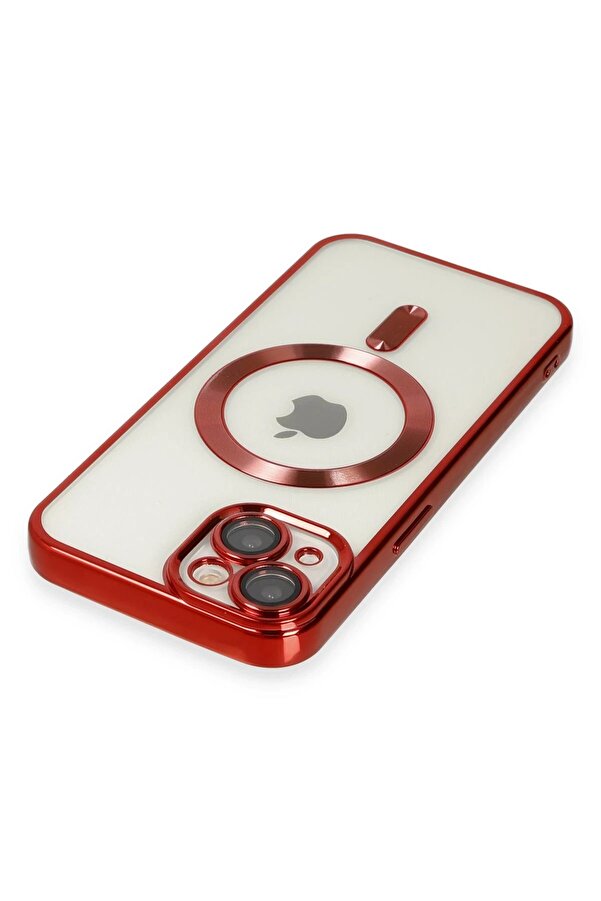 İphone 14 Plus Kılıf Kross Magneti̇csafe Kapak - Kırmızı - Dropx9134-9898