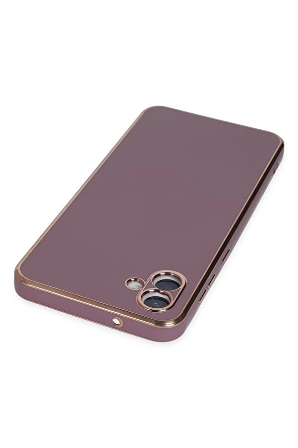 Samsung Galaxy A04 Kılıf Volet Si̇li̇kon - Mor - Dropx3696-9533