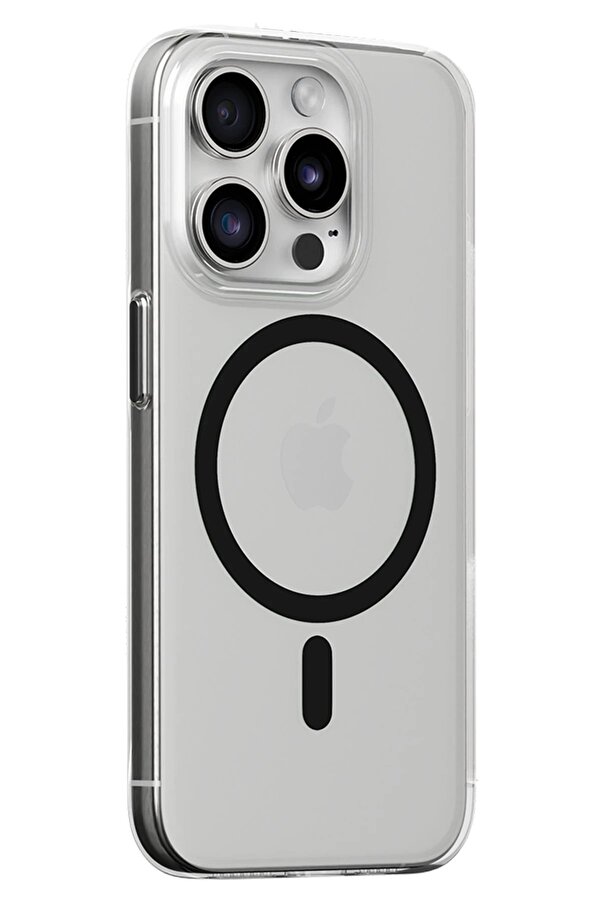 İphone 15 Pro Max Kılıf Bubble Magsafe Kapak - Si̇yah - Dropx8284-7347