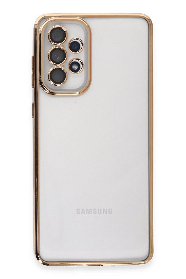 Samsung Galaxy A33 5G Kılıf Lensli̇ Si̇li̇kon - Gold - Dropx2908-6764