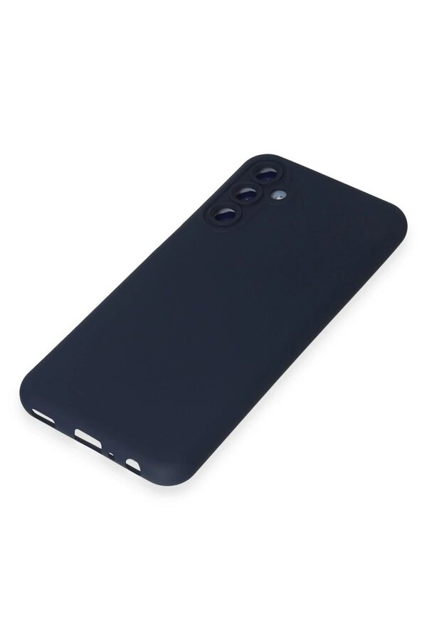 Samsung Galaxy M34 5G Kılıf Nano İçi̇ Kadi̇fe Si̇li̇kon - Laci̇vert - Dropx2647-7229